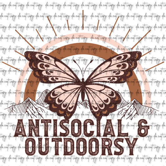 ANTISOCIAL & OUTDOORSY UV DTF DECAL