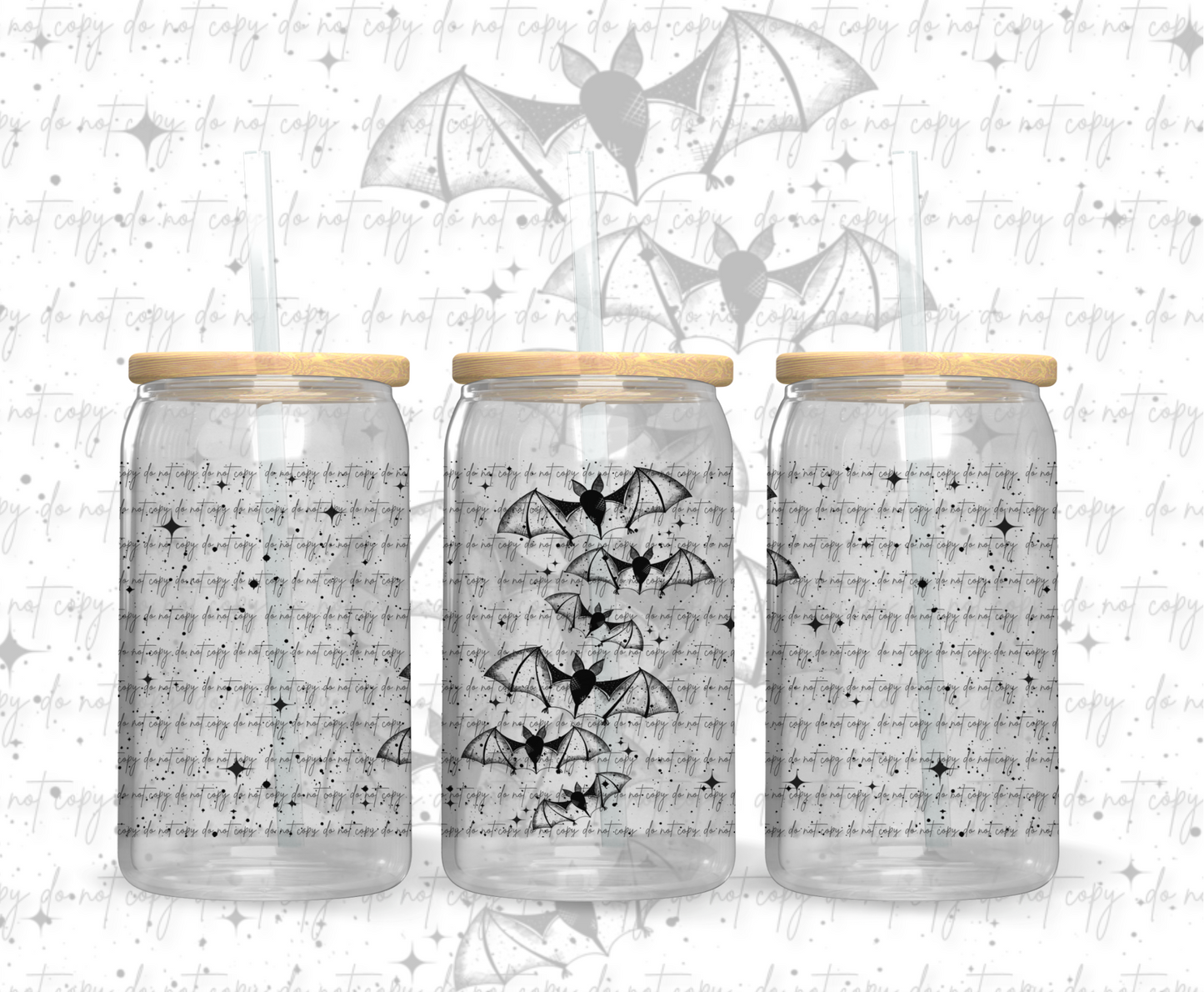 BATS UV DTF WRAP/DECAL