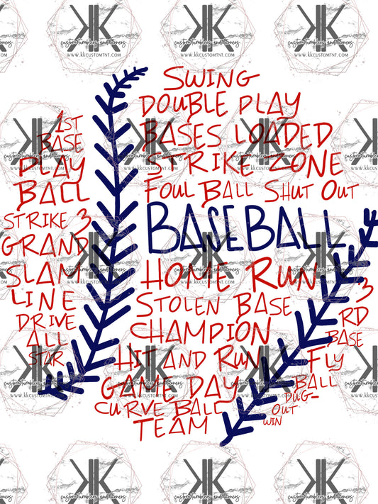 BASEBALL WORDS **Digital Download Only**