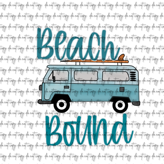 BEACH BOUND UV DTF DECAL