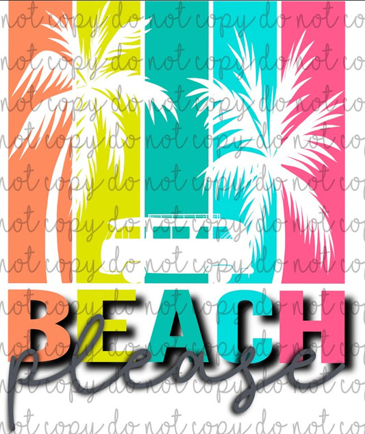 BEACH PLEASE UVDTF DECAL(MULTIPLE OPTIONS)