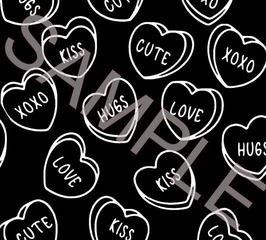 CONVERSATION HEARTS SVG **Digital Download Only**