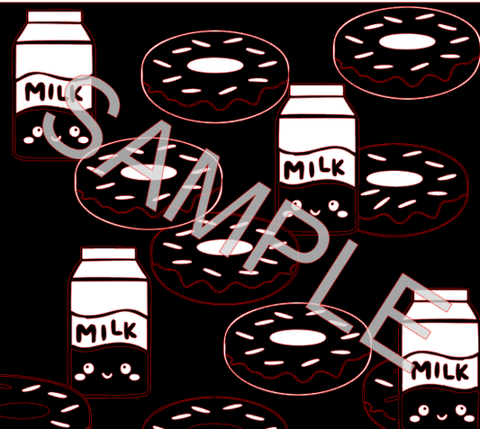 DONUTS AND MILK SVG **Digital Download Only**