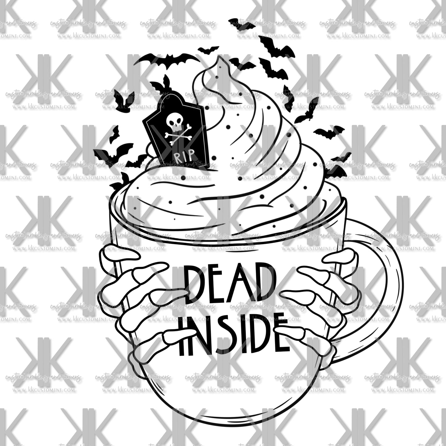 DEAD INSIDE MUG DTF (2 OPTIONS)
