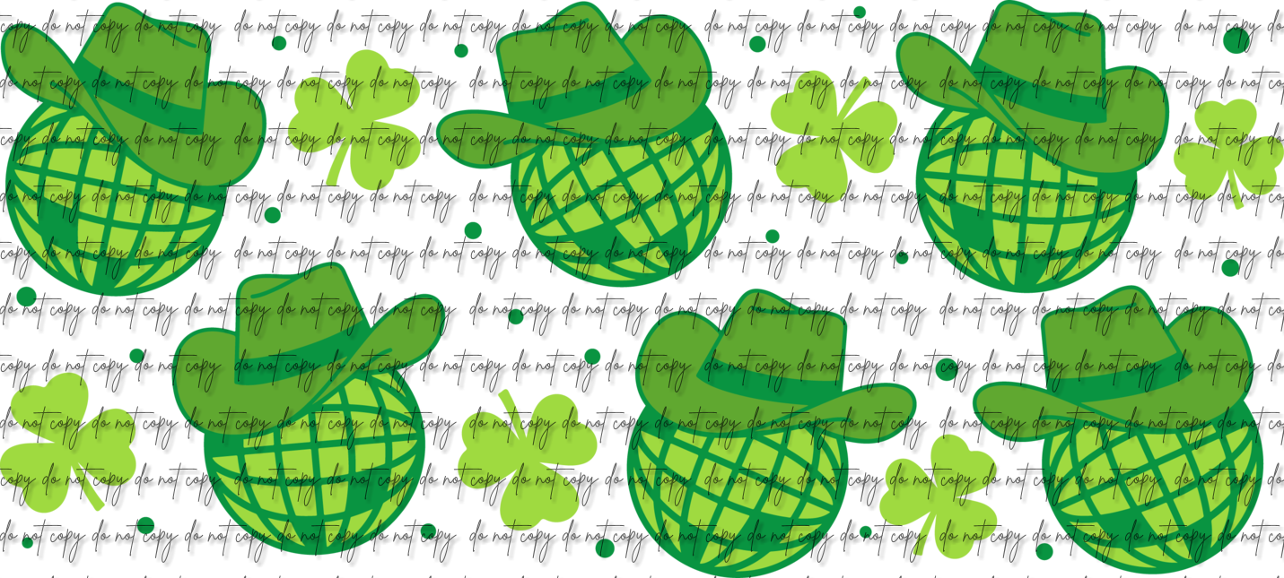 DISCO ST PATRICKS DAY UV DTF WRAP/DECAL