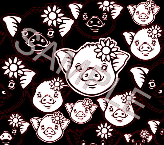 FLOWER PIG SVG **Digital Download Only**