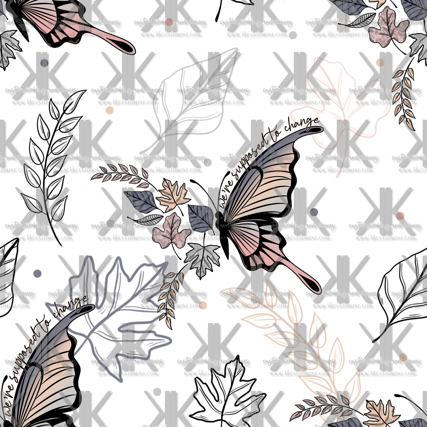 FALL BUTTERFLY Sublimation Print/Custom (MULTIPLE OPTIONS)