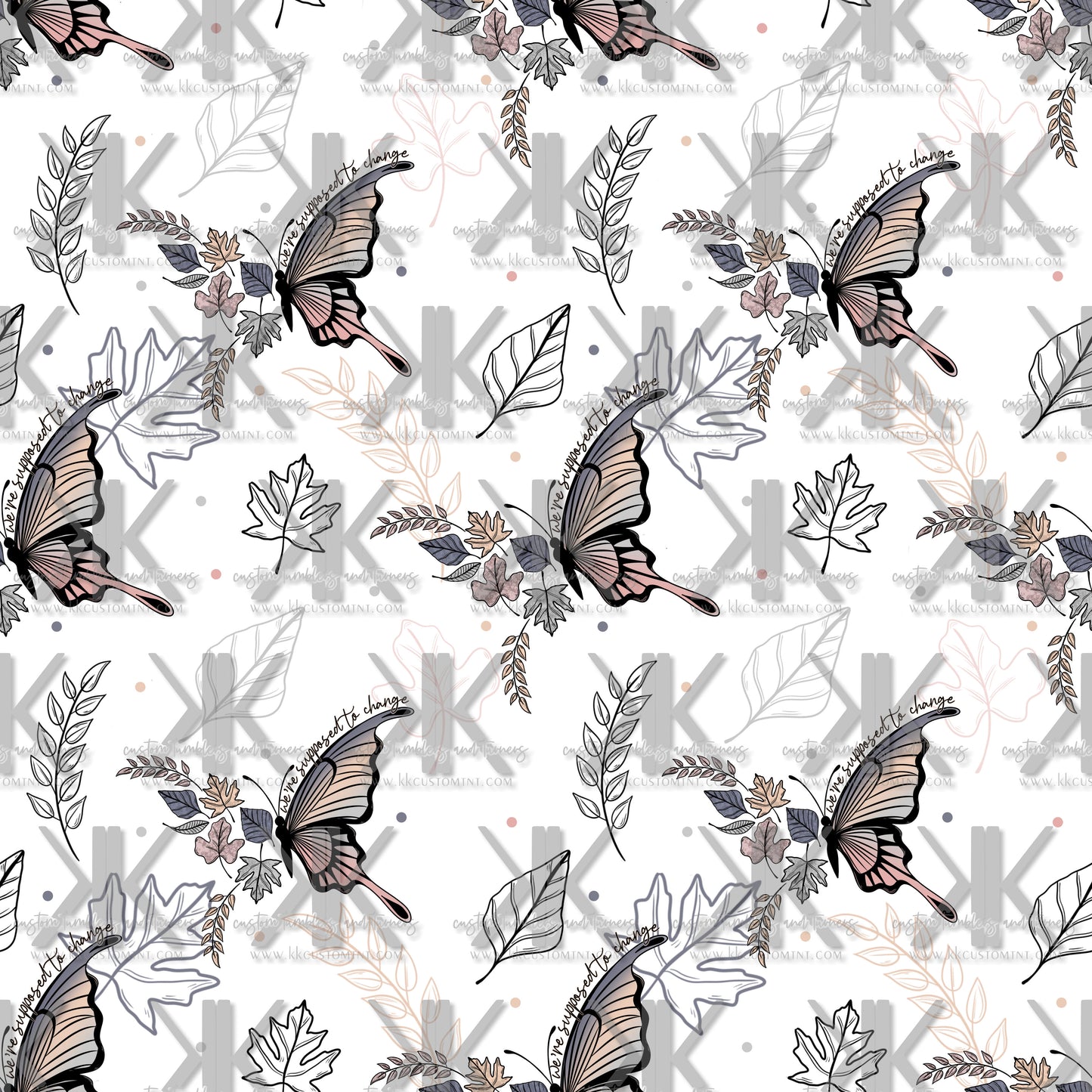 FALL BUTTERFLY Sublimation Print/Custom (MULTIPLE OPTIONS)