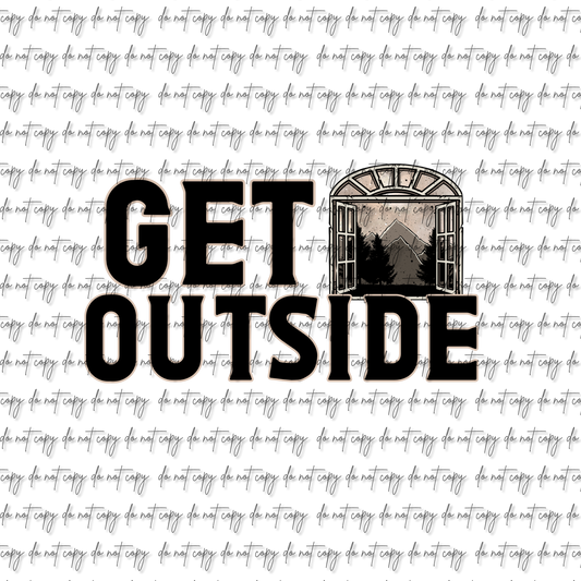 GET OUTSIDE UVDTF DECAL