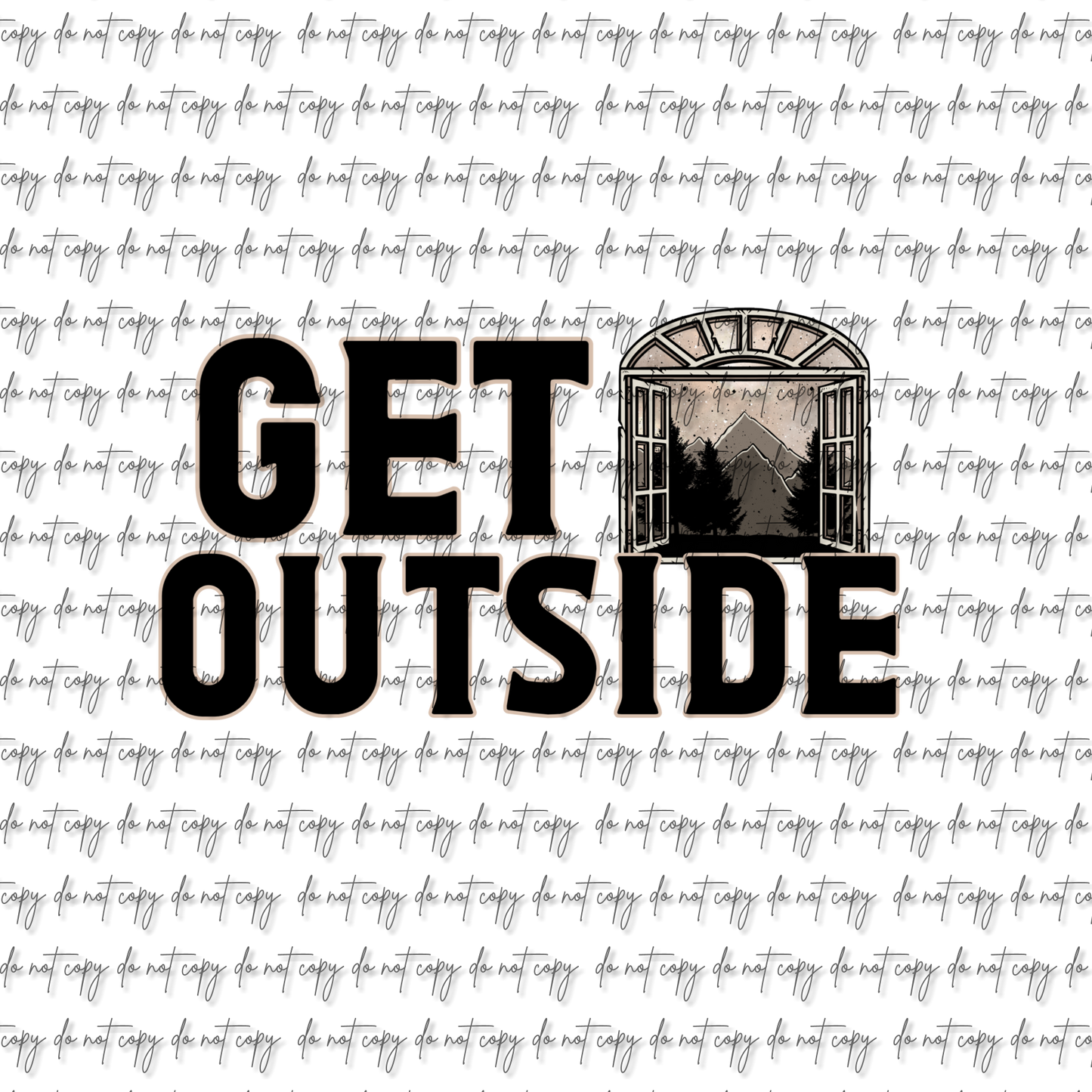 GET OUTSIDE UVDTF DECAL