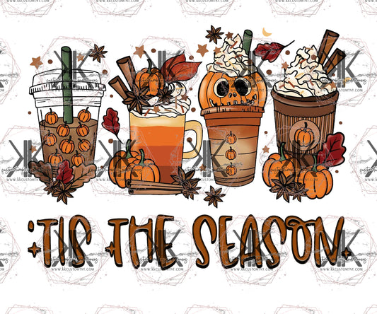 HALLOWEEN TIS THE SEASON ICED COFFEE DTF PRINT