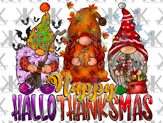 GNOME HALLOWTHANKSMAS DTF PRINT