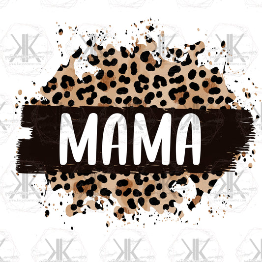 Leopard Mama PNG DTF