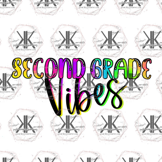 Second Grade Vibes PNG **Digital Download Only**