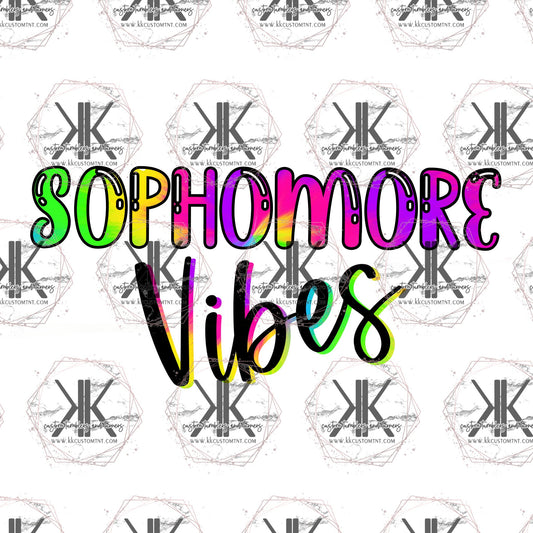 Sophmore Vibes PNG DTF