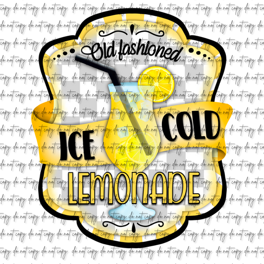 ICE COLD LEMONADE UV DTF DECAL