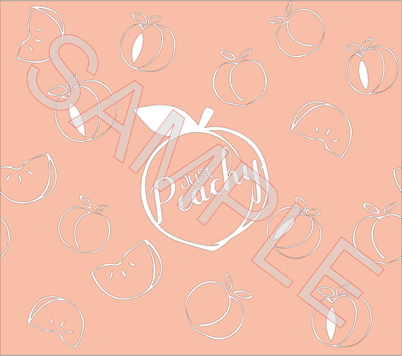 JUST PEACHY SVG **Digital Download Only**