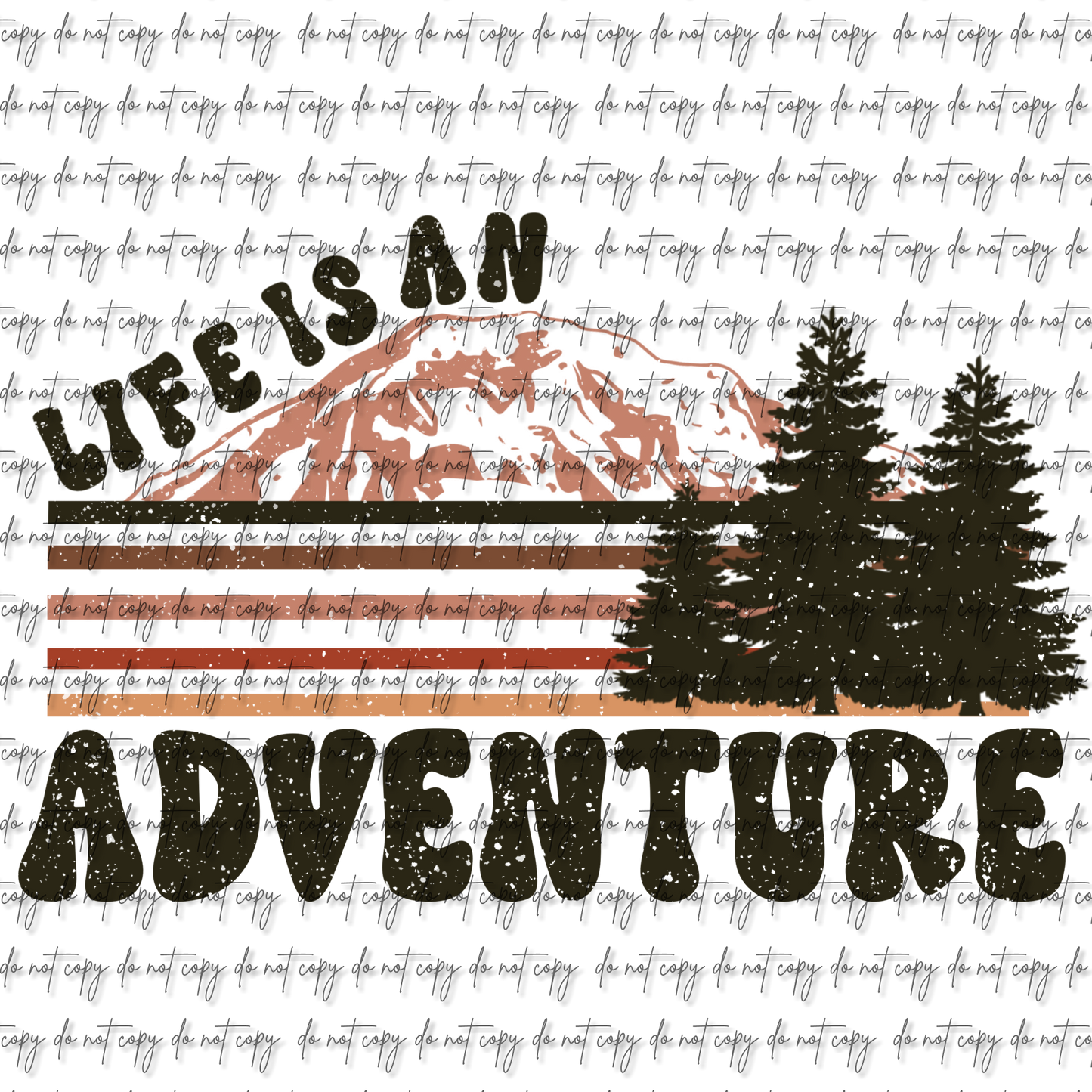 LIFE IS AN ADVENTURE UVDTF DECAL