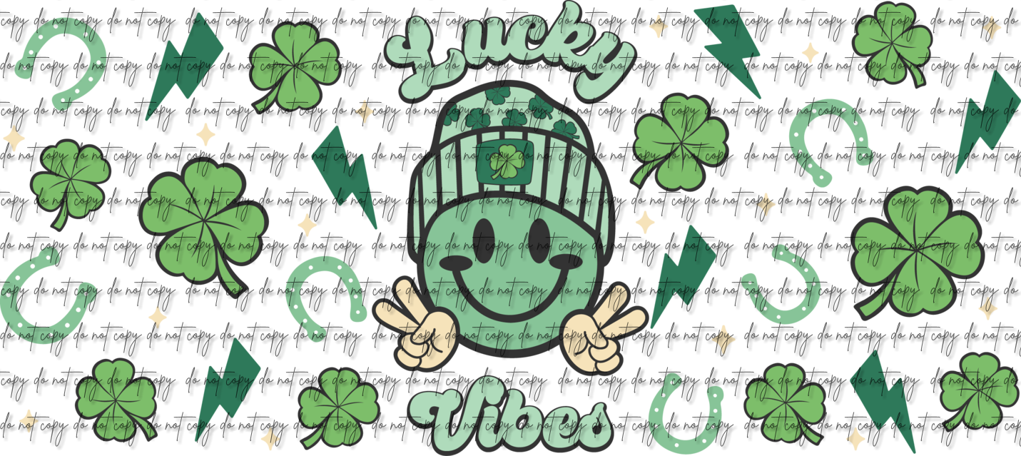 LUCKY VIBES UV DTF WRAP/DECAL