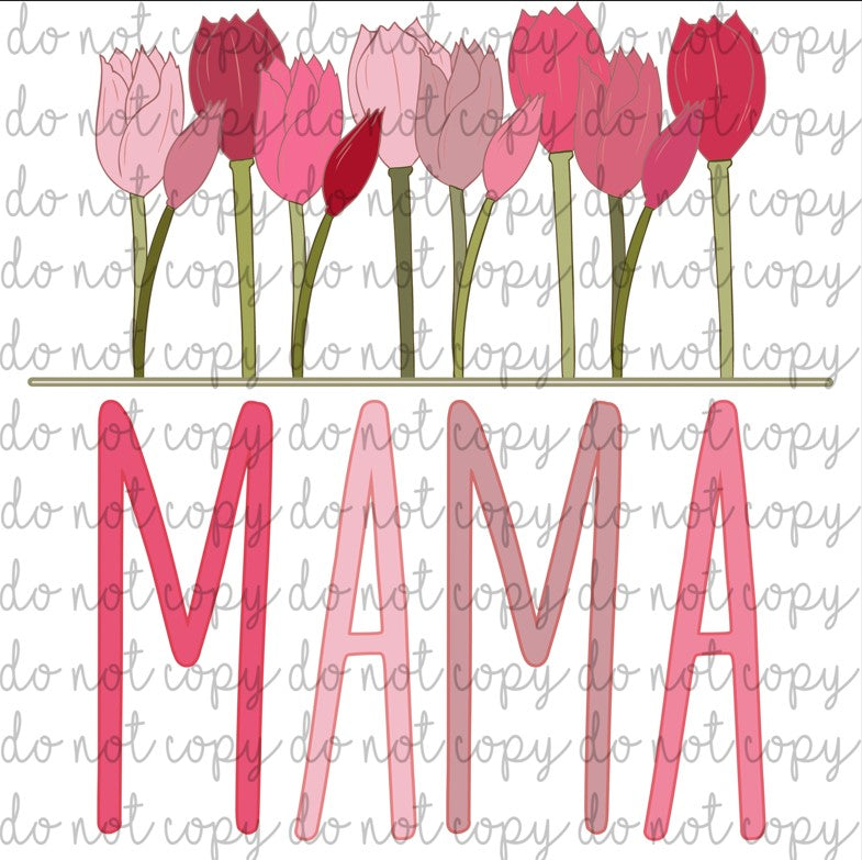 MAMA TULIPS PNG *Digital Download Only**
