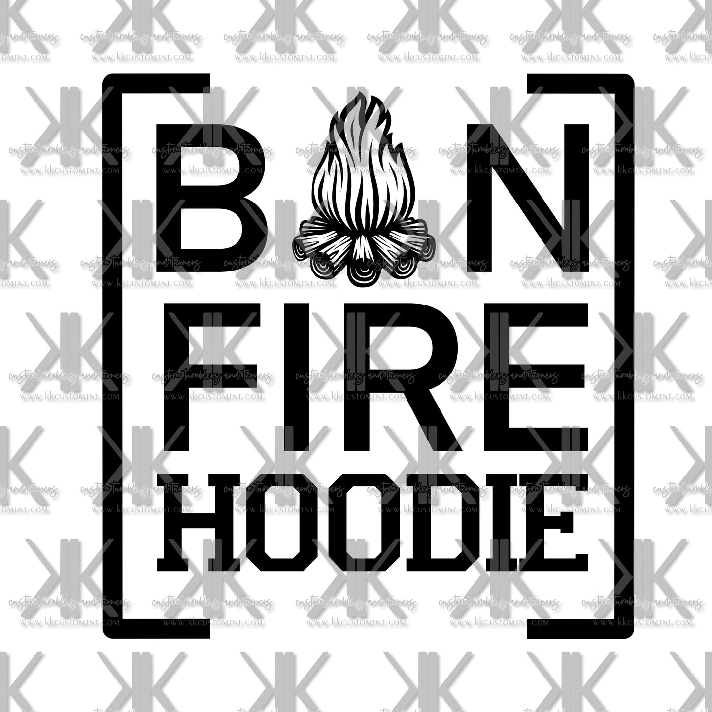 BON FIRE HOODIE DTF (HIS, HERS, SOLID & POCKET OPTION)