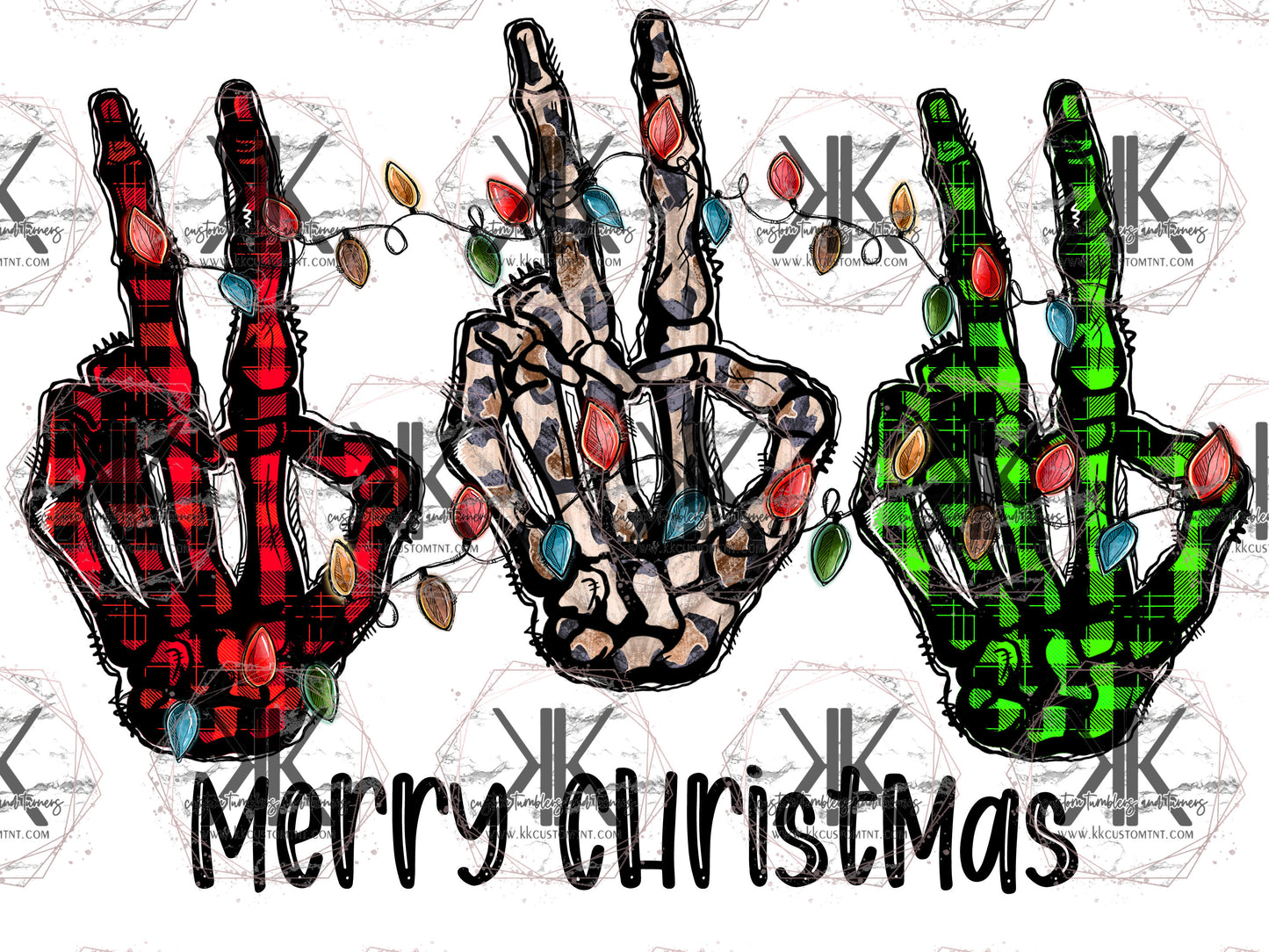 Merry Christmas Hands PRINT ONLY