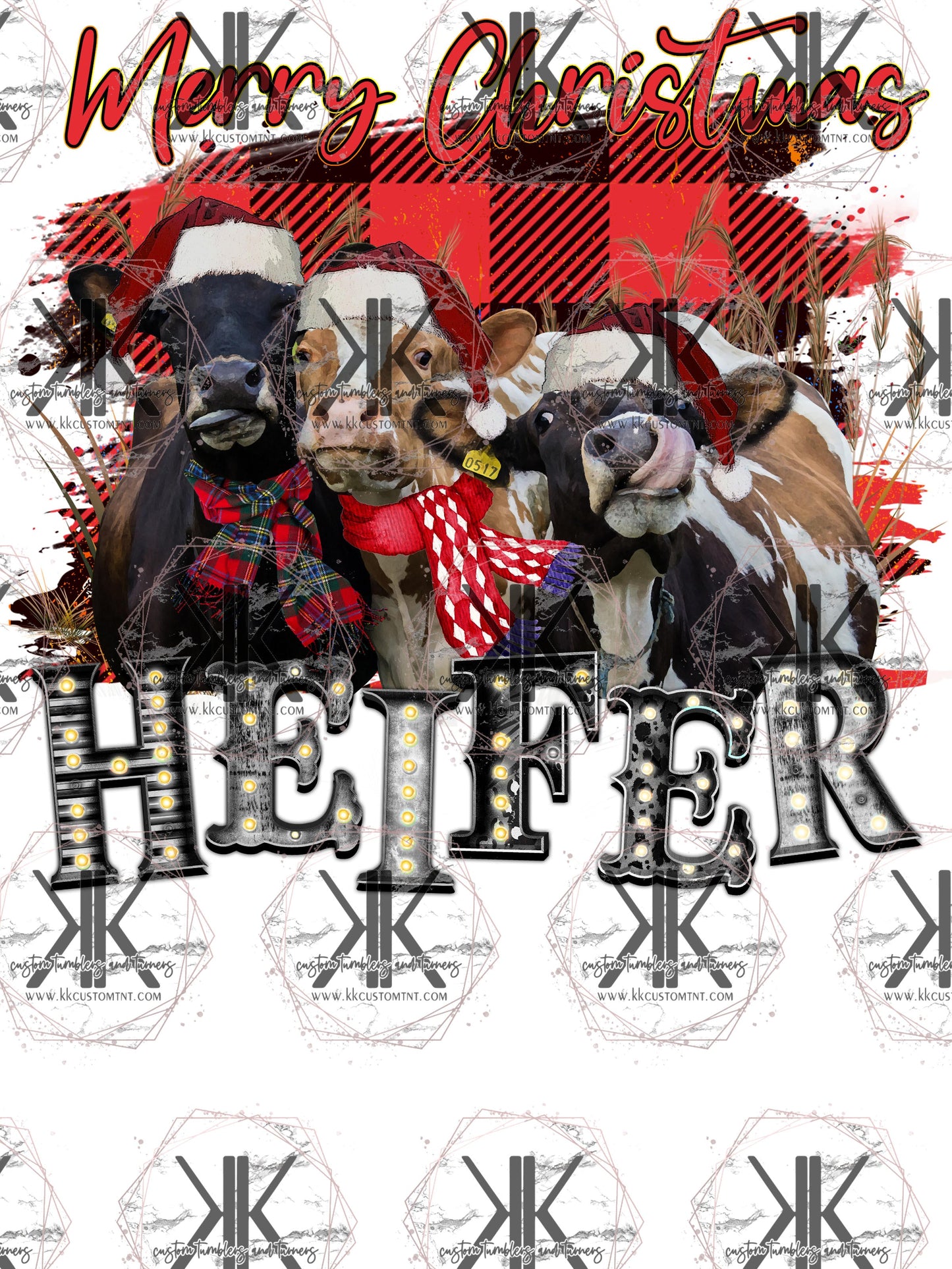 Merry Christmas Heifers DTF