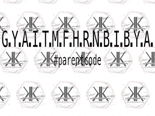 PARENT CODE **Digital Download Only**