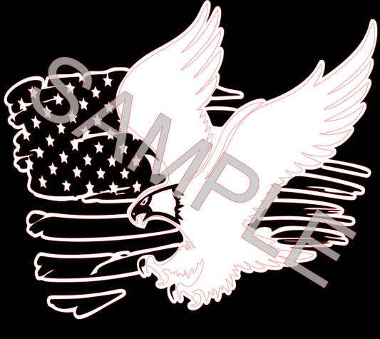 PATRIOTIC EAGLE SVG **Digital Download Only**