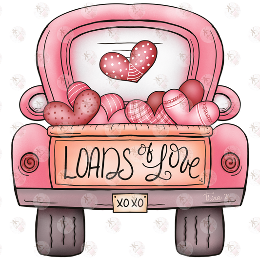 Loads of Love Vintage Truck PRINT ONLY