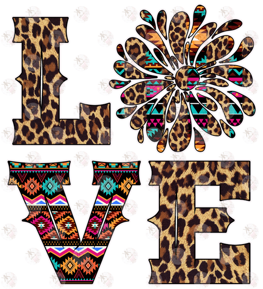 Aztec Leopard Love PRINT ONLY