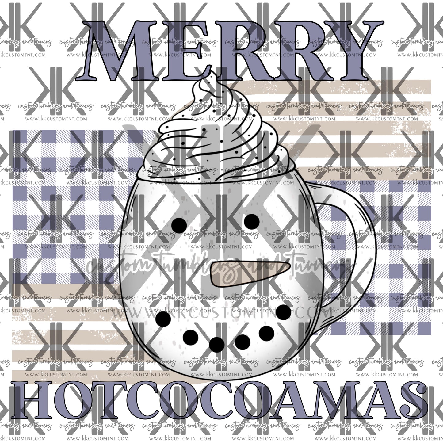 MERRY HOT COCOAMAS (PURPLE/TAUPE)  DTF