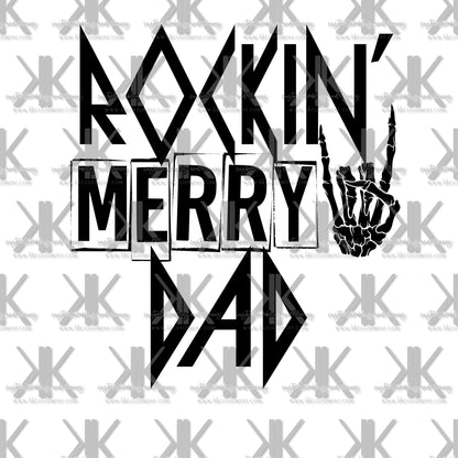 ROCKIN MERRY FAMILY DTF (MULTIPLE OPTIONS)