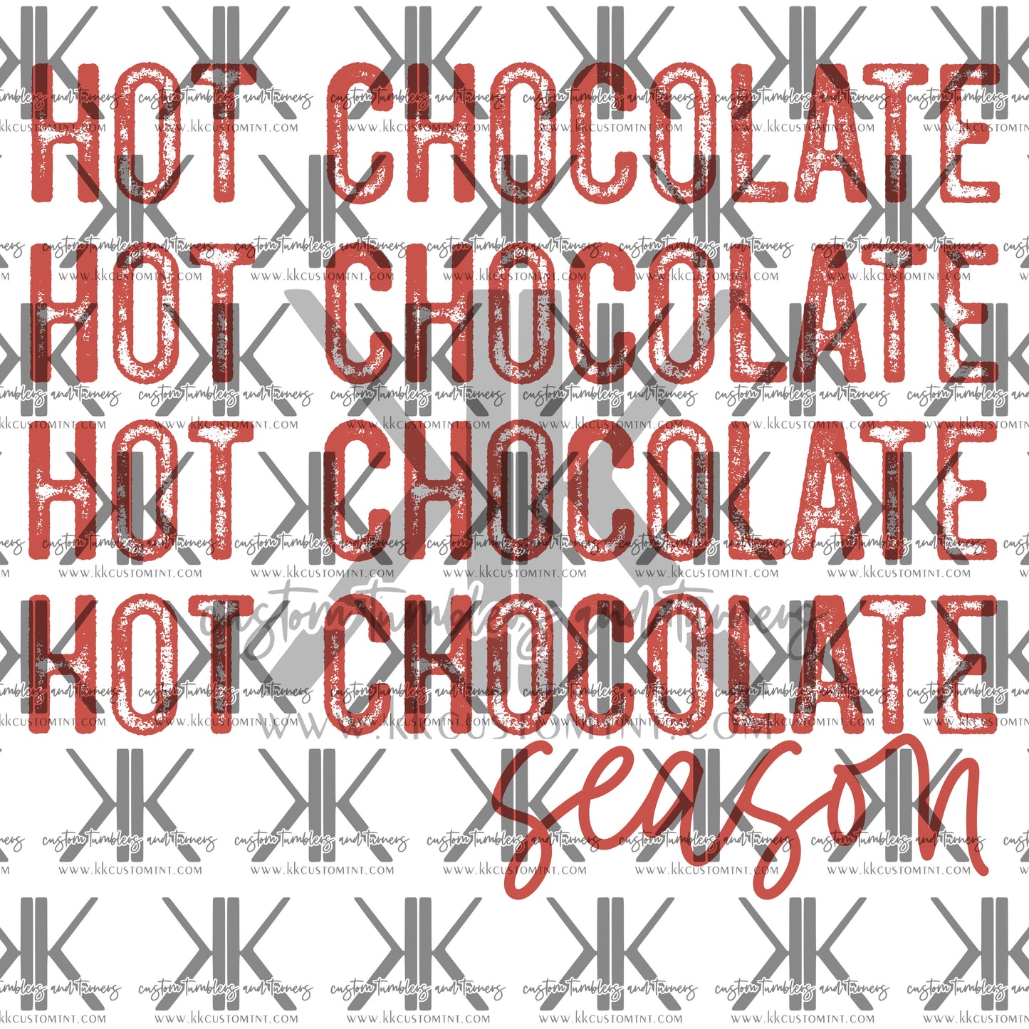 HOT CHOCOLATE SEASON (RED)  DTF