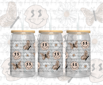 SMILEY DAISY UV DTF WRAP/DECAL