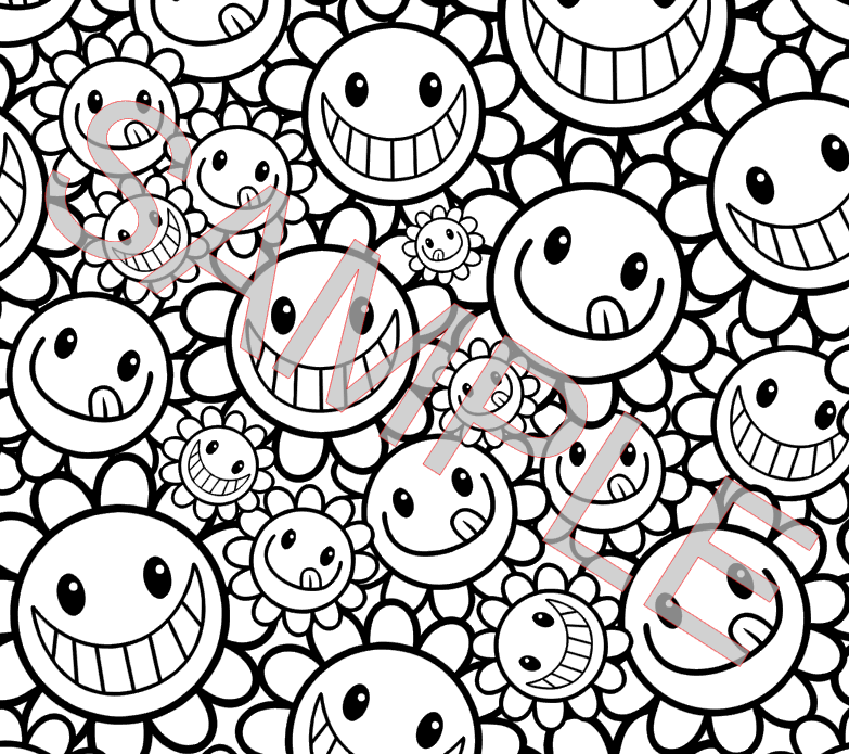 SMILEY FLOWERS 2 SVG **Digital Download Only**