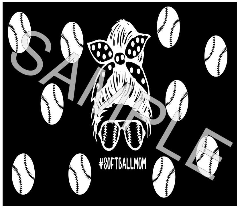 SOFTBALL MOM 2 SVG/PNG **Digital Download Only**