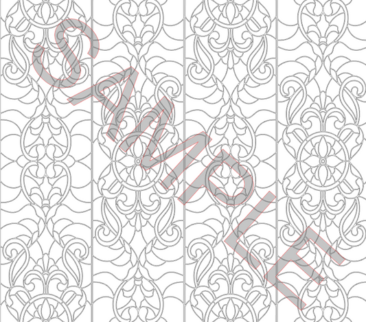 STAINED GLASS WINDOW SVG **Digital Download Only**