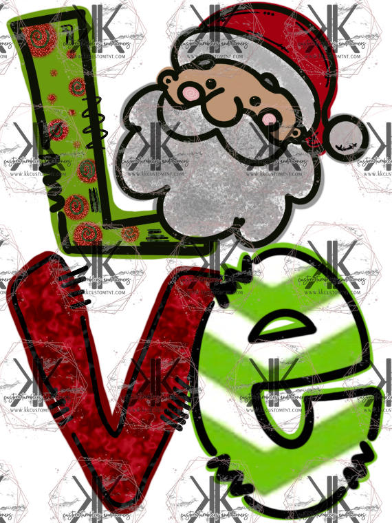 Santa Love PNG **Digital Download Only**