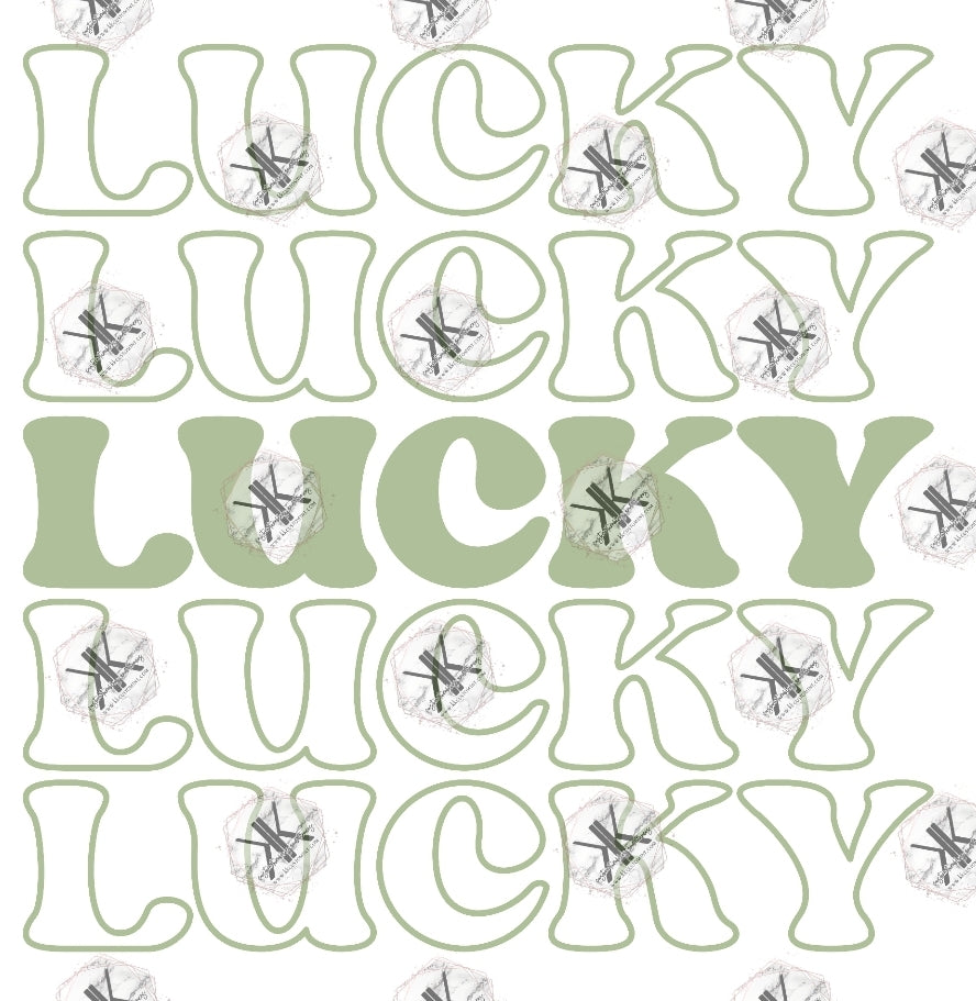 Lucky Outline PRINT ONLY