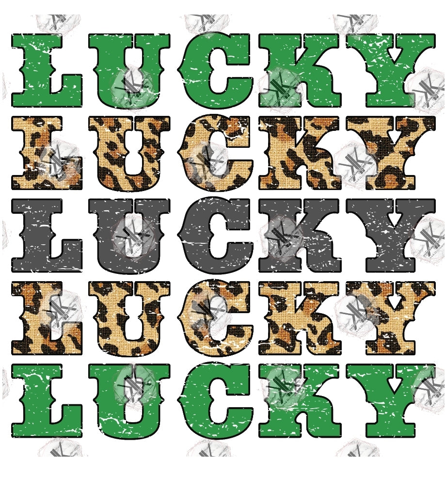 Leopard Lucky Stacked DTF