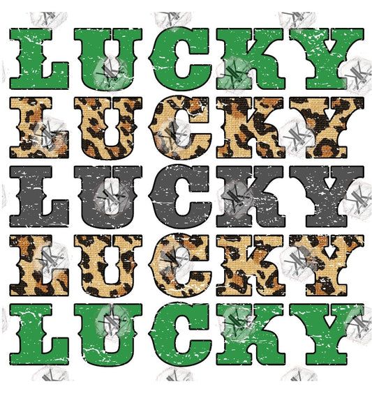 Leopard Lucky Stacked DTF