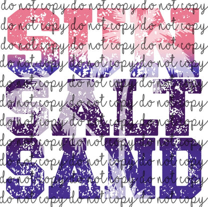 SUN SALT SAND X 2 PNG *Digital Download Only**