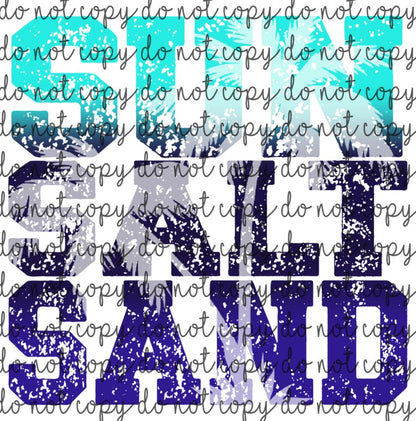 SUN SALT SAND X 2 PNG *Digital Download Only**