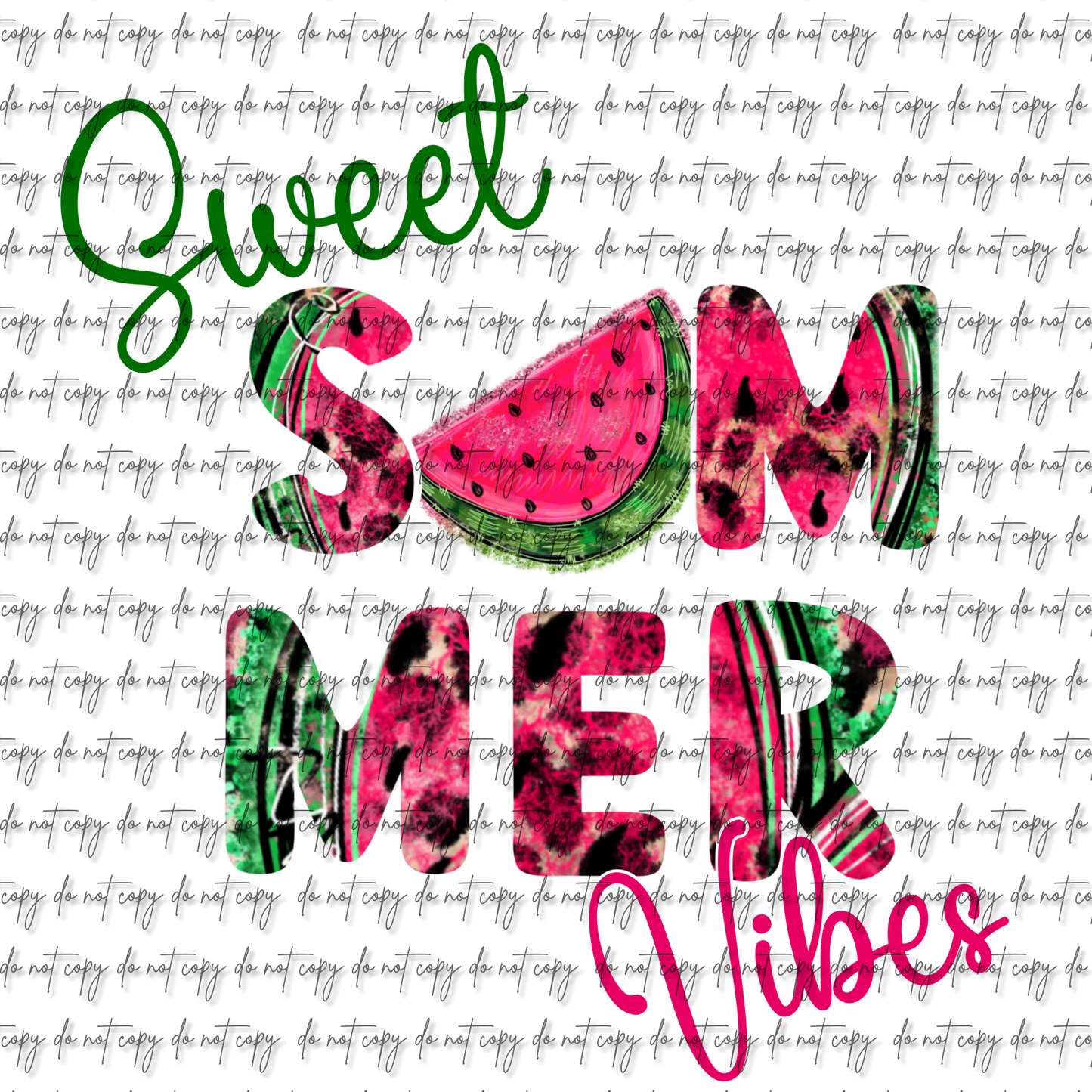 SWEET SUMMER VIBES UV DTF DECAL