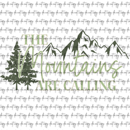 THE MOUNTAINS ARE CALLING DTF (2 OPTIONS)