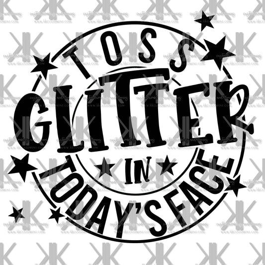 TOSS GLITTER DTF