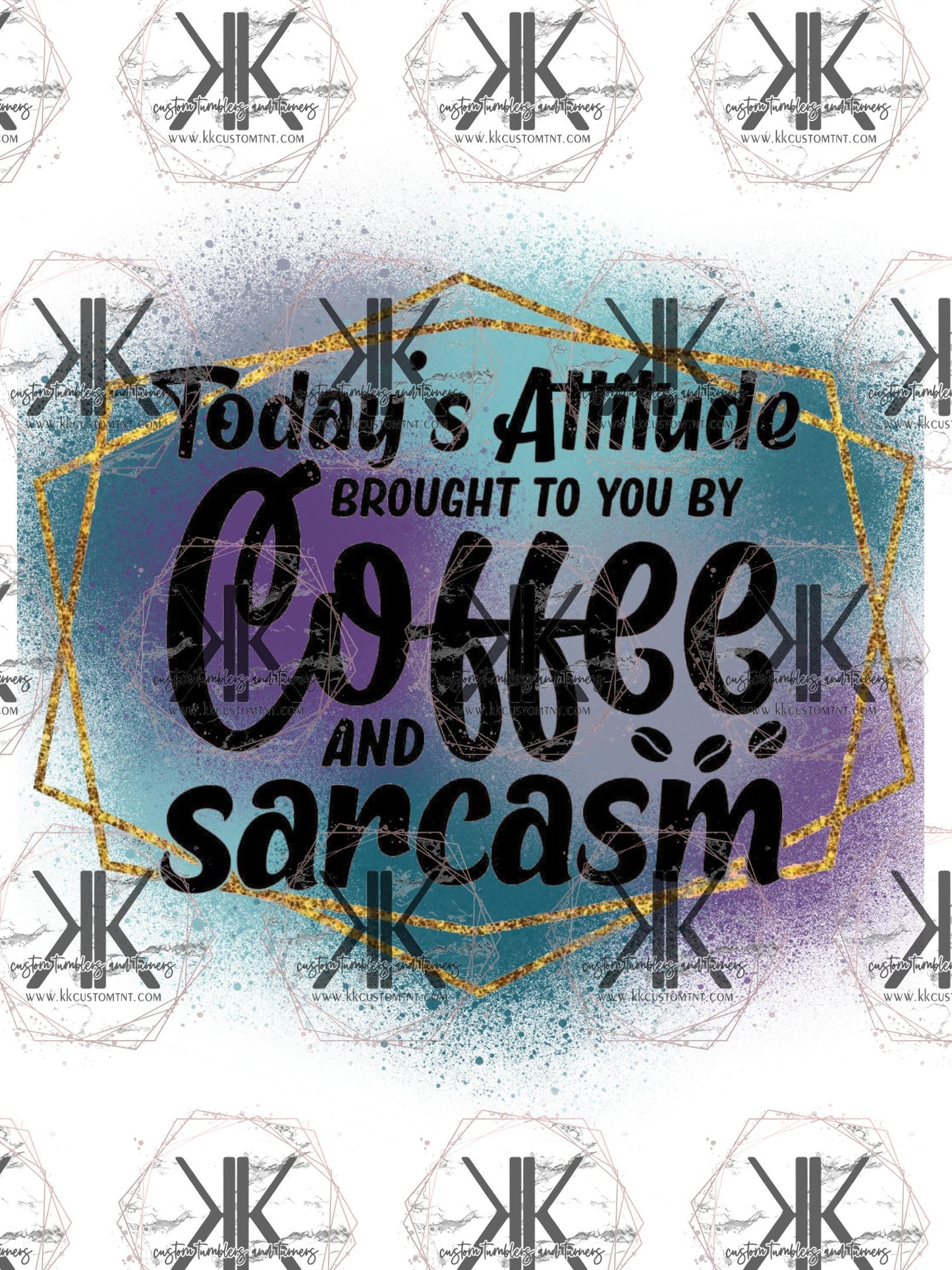 COFFEE & SARCASM PNG DTF