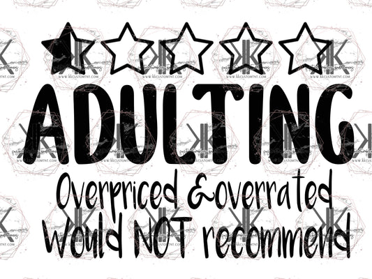 Adulting PNG **Digital Download Only**