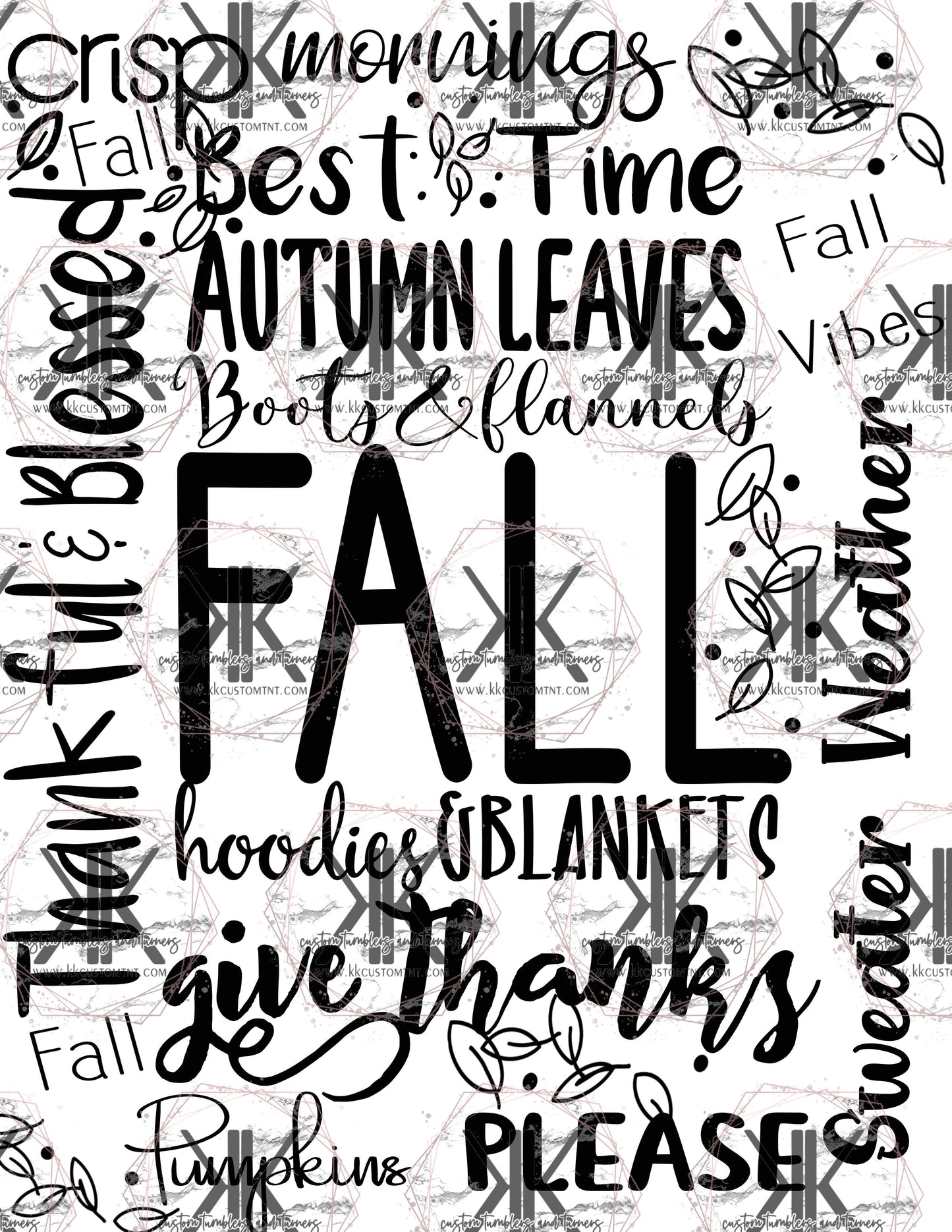 Fall Words PNG **Digital Download Only**